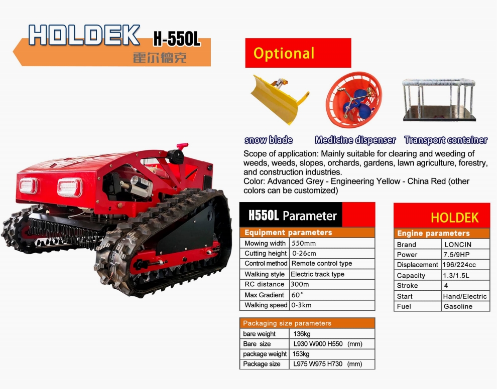 HOLDEK H-550L Lawn Mowers【Parameter】