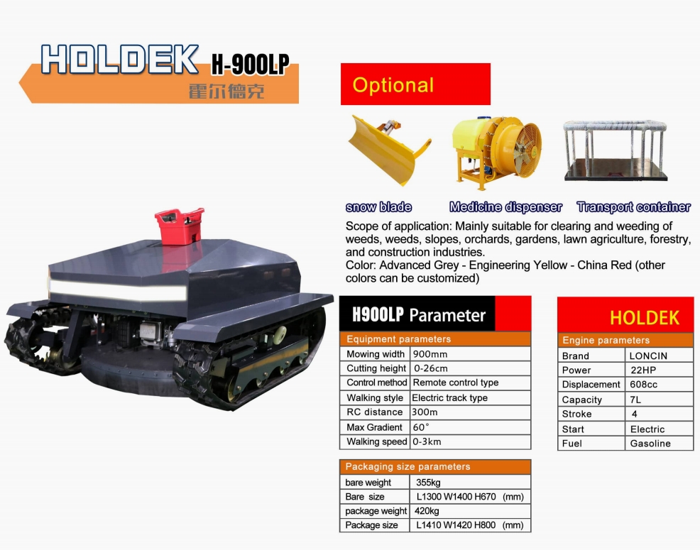 HOLDEK H-900LHP Lawn Mowers【Parameter】